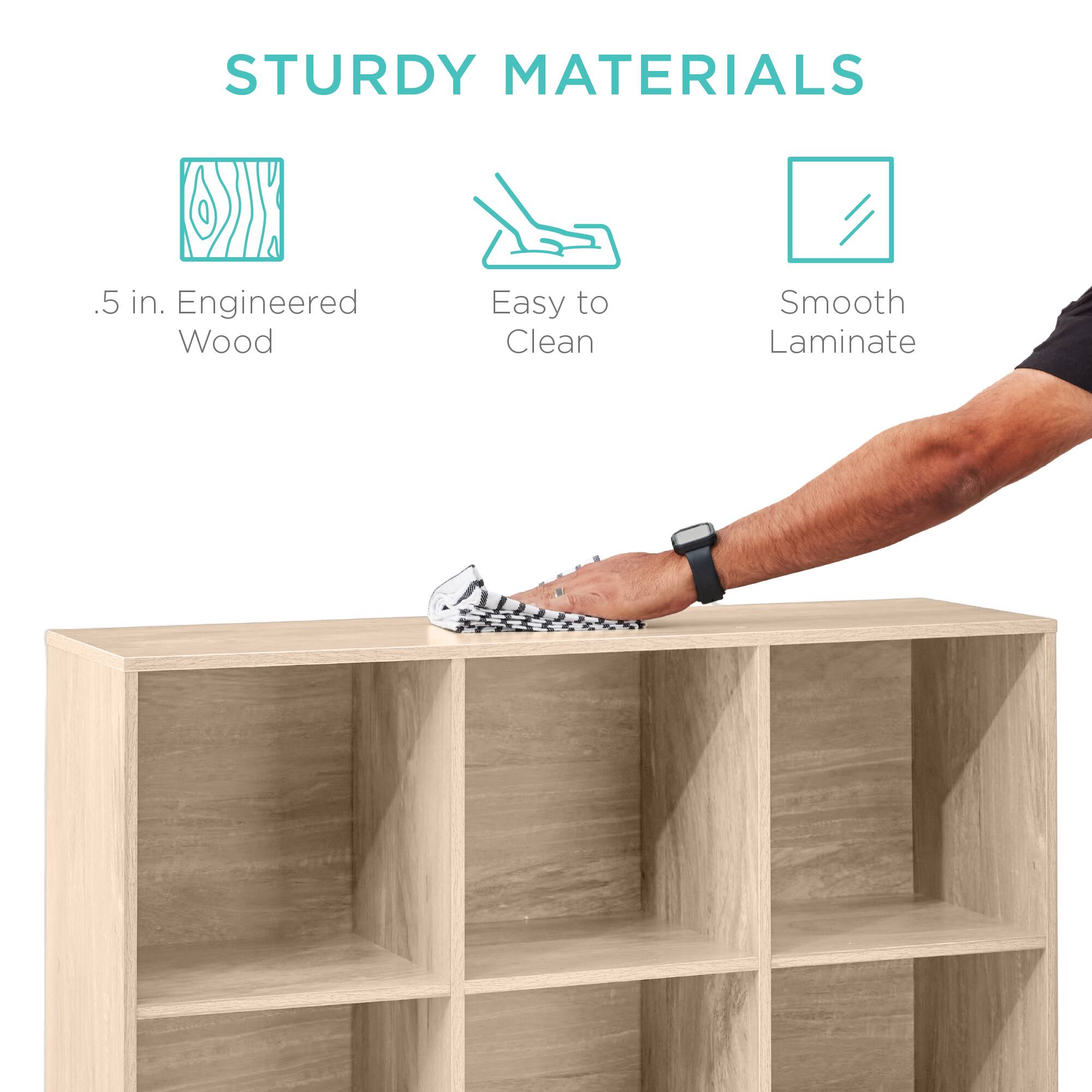 STURDY MATERIALS

- .5 in. Engineered Wood
- Easy to Clean
- Smooth Laminate
