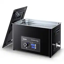 VEVOR - 30L Ultrasonic Cleaner, Professional Ultrasonic Cleaner Machine with Knob Control, Stainless Steel Cleaning Machine