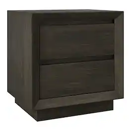 Hudson&Canal - Emmett 24" Wide Rectangular Nightstand in Alder - Brown