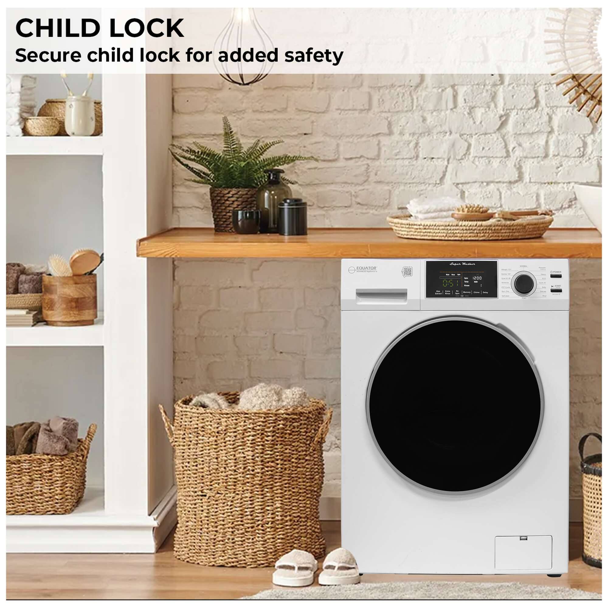 CHILD LOCK  
Secure child lock for added safety