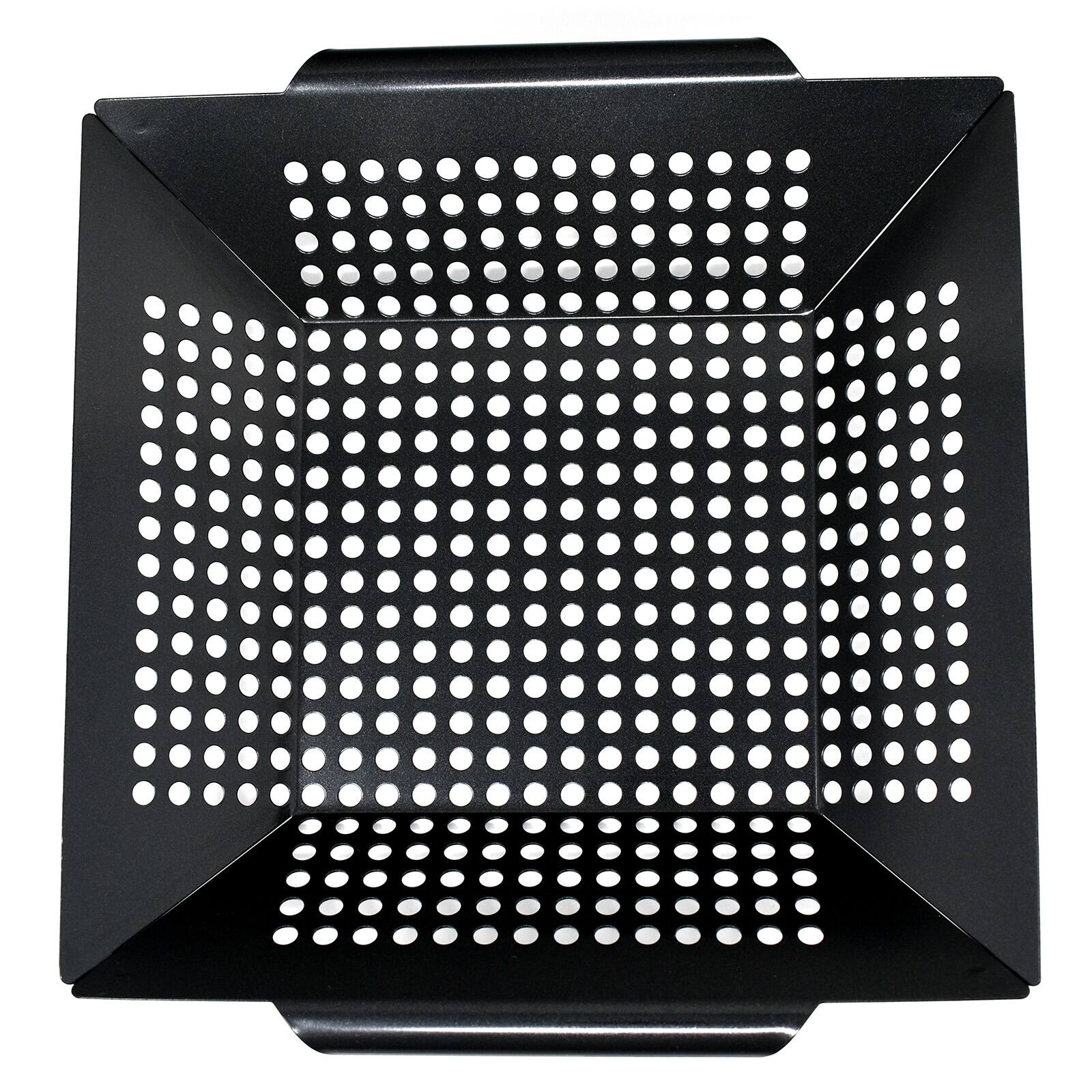 Alt View 1. Norpro - Nonstick Grilling Wok Basket - Black.