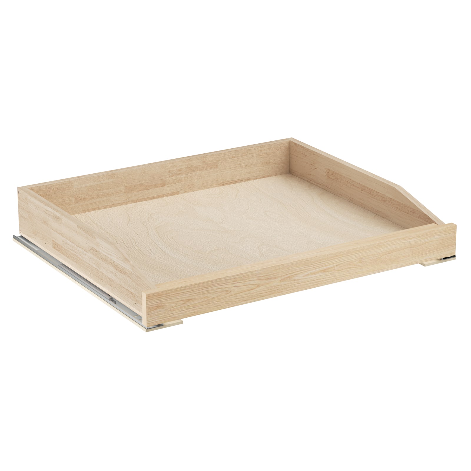 LOVMOR - Pull Out Cabinet Organizer with Soft Close 25.5-W x 21-in D Cabinet Drawers Slide Out for Kitchen Base Cabinet - Wood