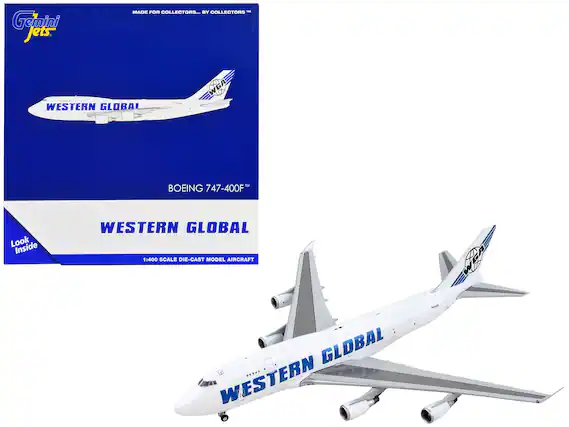 Gemini Jets
MADE FOR COLLECTORS... BY COLLECTORS™
WESTERN GLOBAL
BOEING 747-400F™
WESTERN GLOBAL
1:400 SCALE DIE-CAST MODEL AIRCRAFT
Look Inside