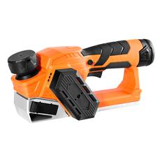 Front. VEVOR - Cordless Handheld Planer, 2-1/5-Inch Cut Width, 14500 RPM Electric Hand Wood Planer with 2 Ah 12V Lithium Battery - Orange;Black.