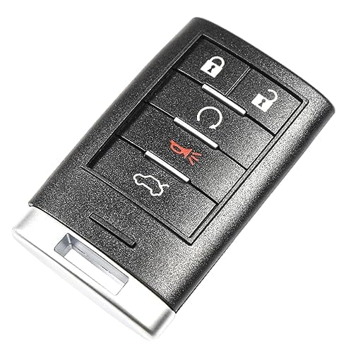 HQRP - Remote key fob shell case, 5-button keyless entry housing for Cadillac CTS DTS STS SRX XTS ATS - Black price history on PriceWatchPro