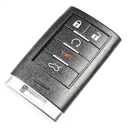 HQRP - Remote key fob shell case, 5-button keyless entry housing for Cadillac CTS DTS STS SRX XTS ATS - Black