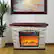 Alt View 17. Lifesmart - Large Square Infrared Faux Stone Fireplace - Black.