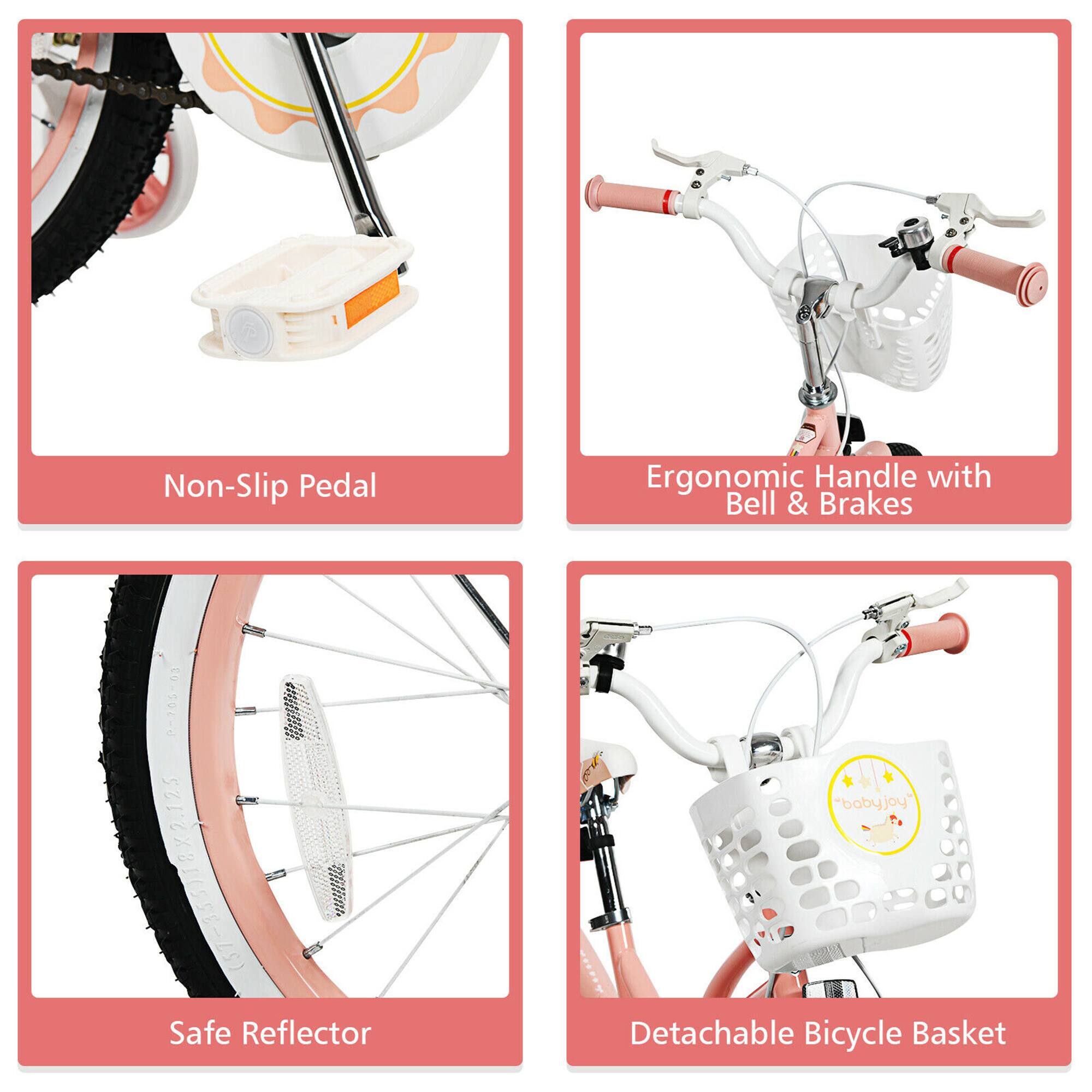 - Non-Slip Pedal
- Ergonomic Handle with Bell & Brakes
- Safe Reflector
- Detachable Bicycle Basket