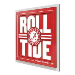 YouTheFan - Alabama Crimson Tide Unisex No Age Group Slogan Series 3D Wall Art - No Color - Multicolor
