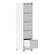 Alt View 8. GOODSILO - 5-Drawer Vertical File Storage Cabinet with Locking System and Removable Wheels for Office Organization - White.