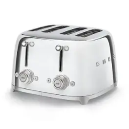SMEG - TSF03 4-Slice Wide-Slot Toaster - Stainless Steel