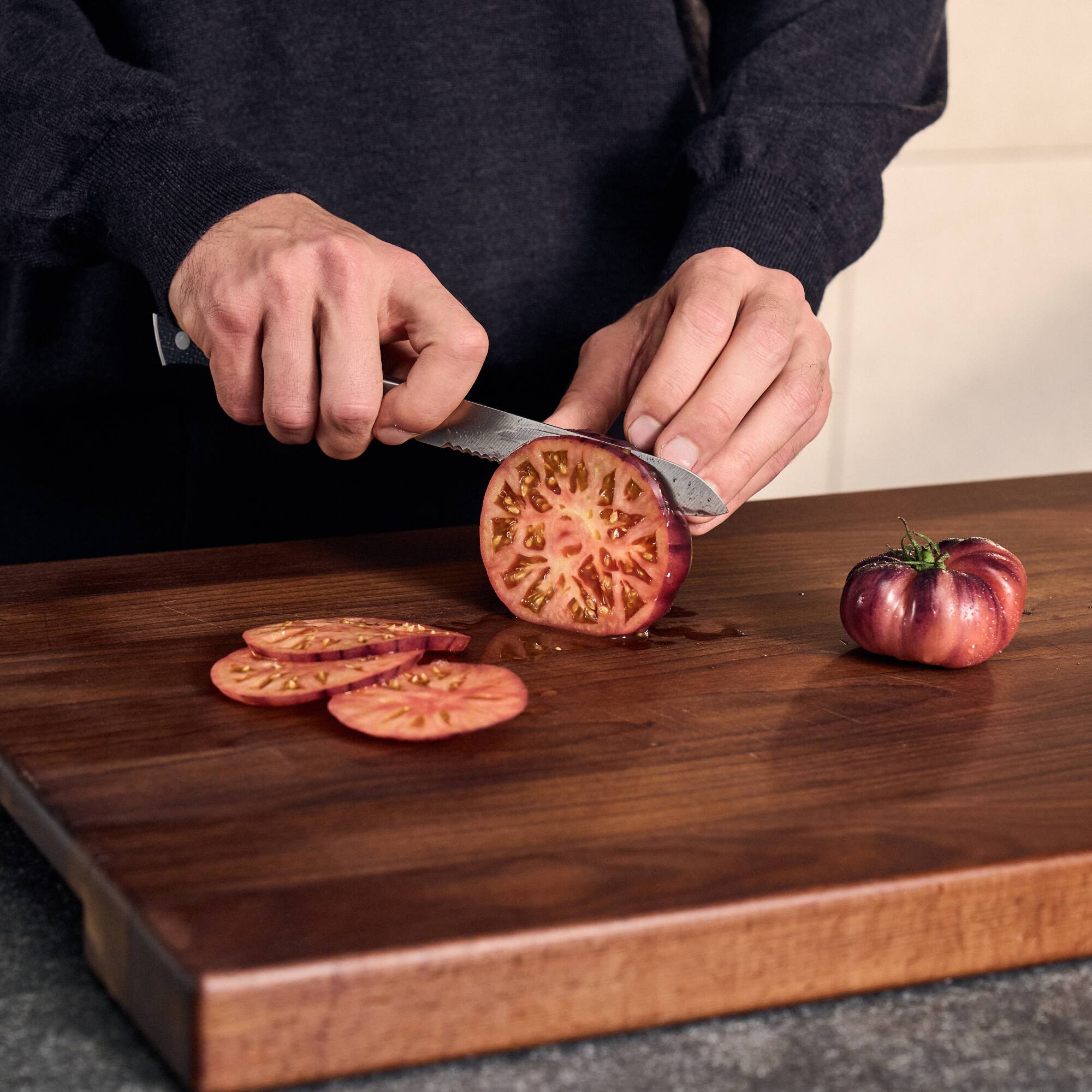 Alt View 2. ZWILLING - ZWILLING Spectrum 5-inch serrated utility knife - Black.