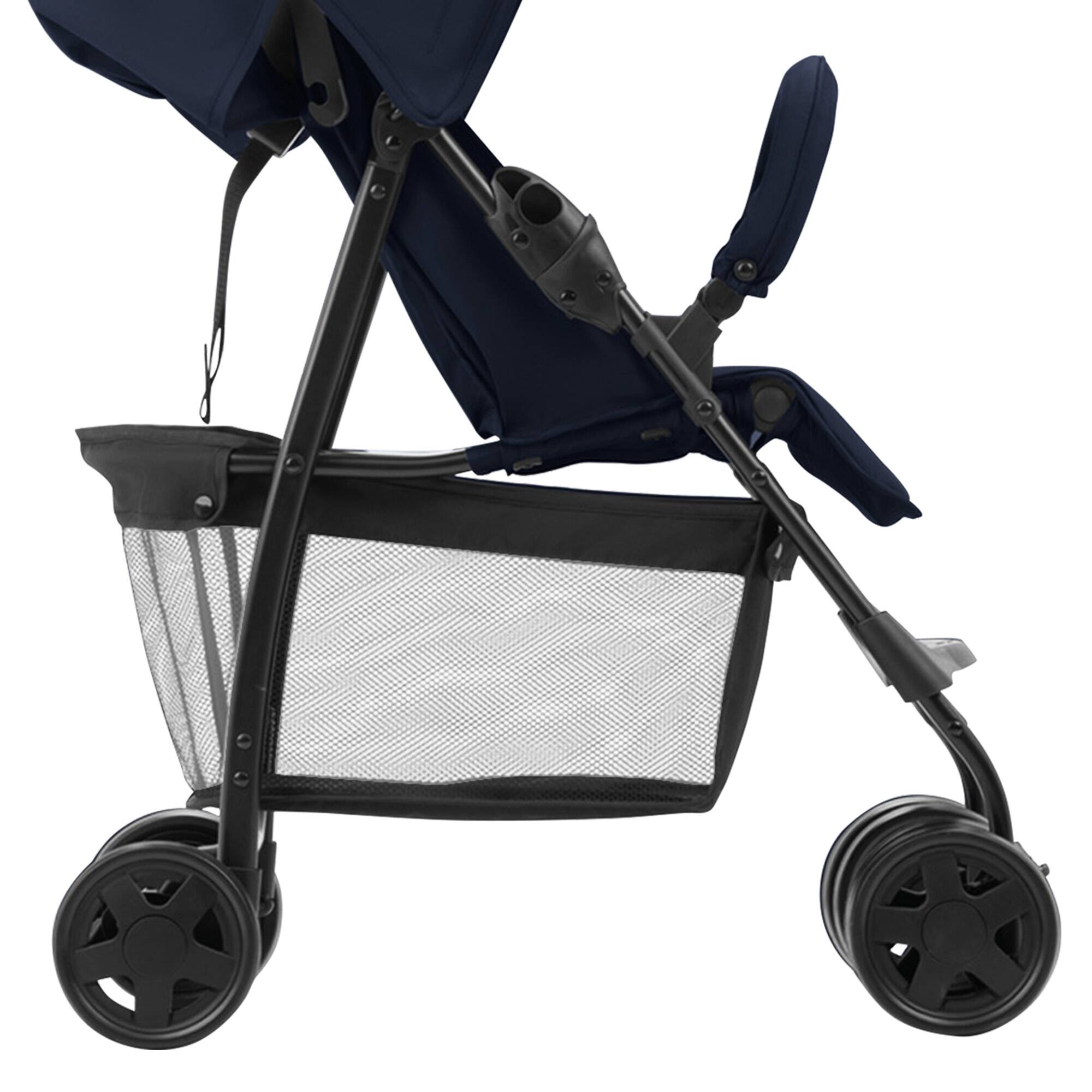 Alt View 7. hauck - hauck Sport T13 Lightweight Compact Foldable Stroller Push Chair, Dark Blue.