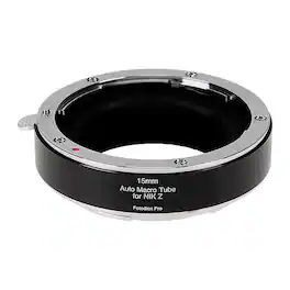 Fotodiox - Pro Automatic 15mm Macro Extension Tube Section - Compatible with Nikon Z Mount Cameras for Close-up Photography