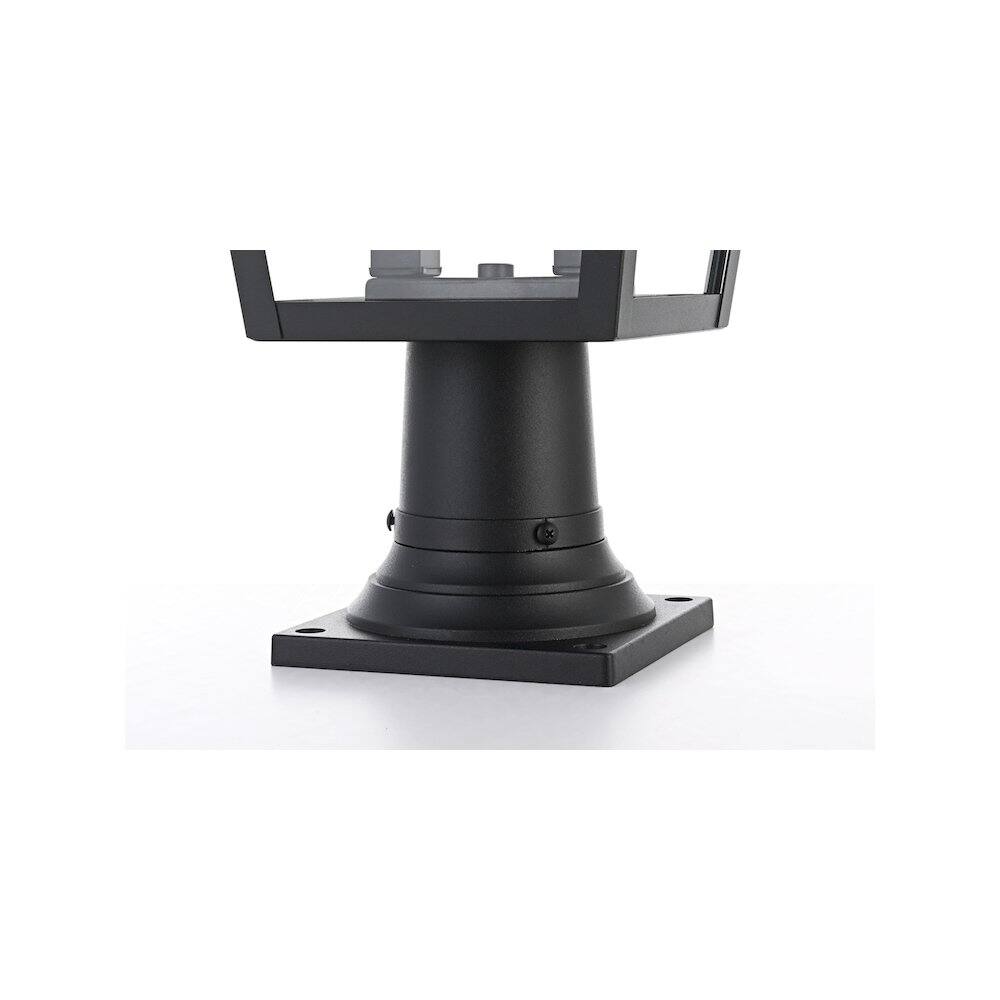 Alt View 1. Elegant Lighting - Frankford 7 inch Outdoor Pendant in Black - Black.
