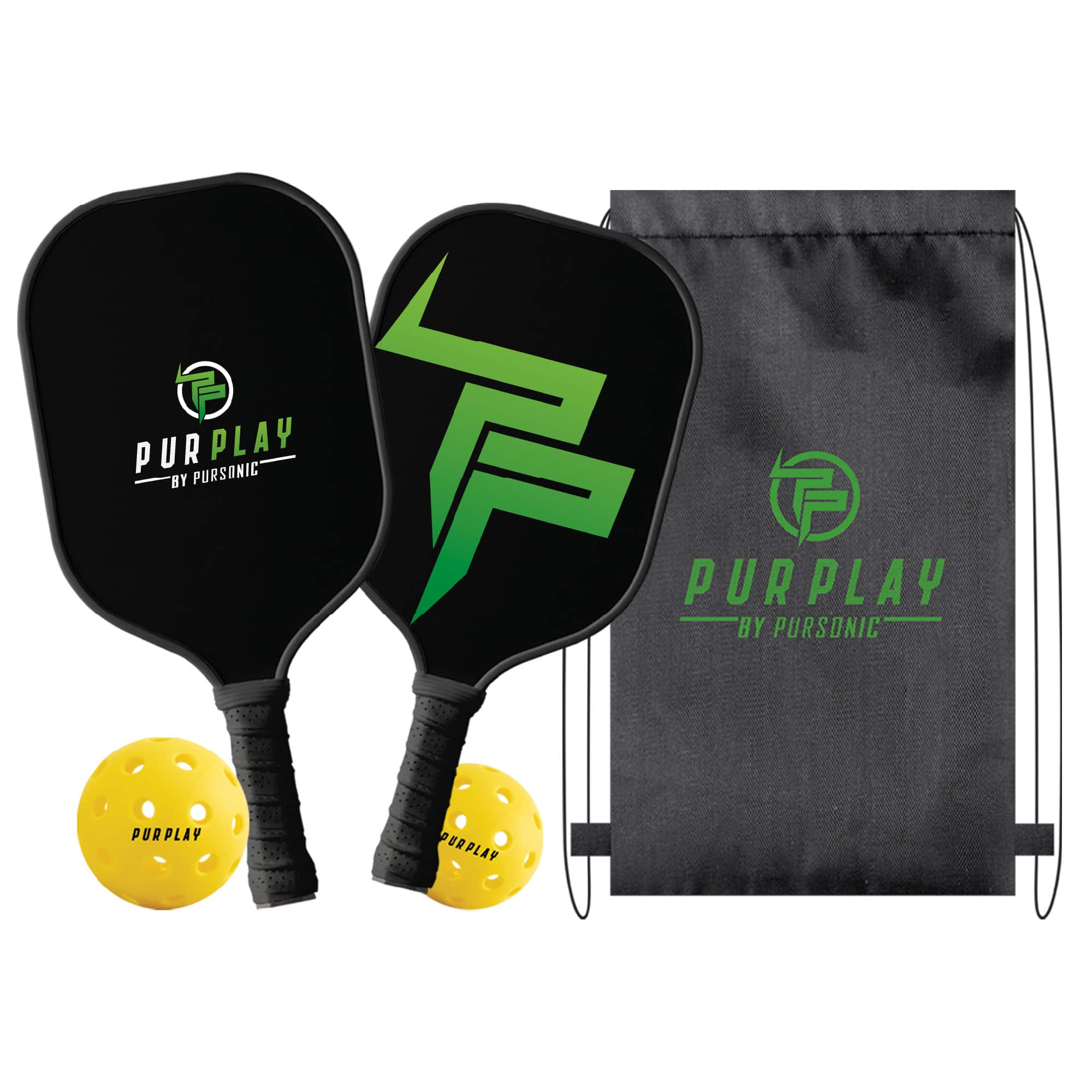 Pursonic - The Ultimate Pickleball High Performance Set - Black