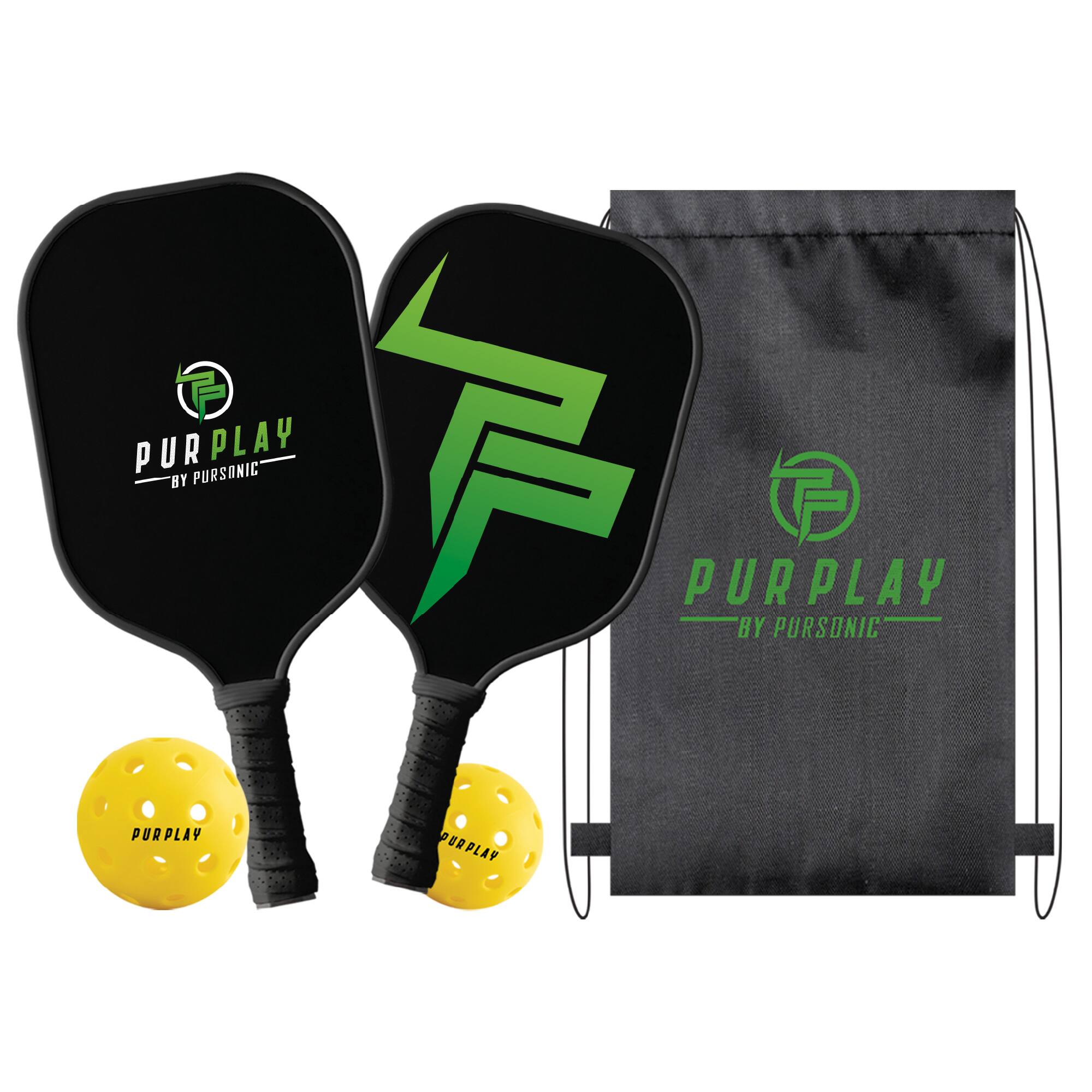 Pursonic - The Ultimate Pickleball High Performance Set - Black
