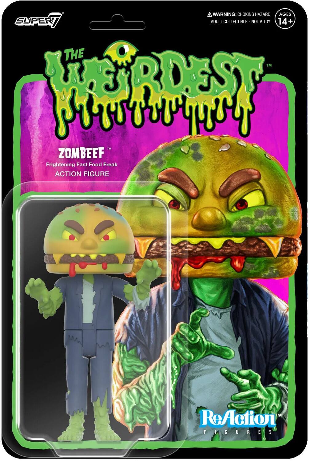 Super7 - The Weirdest - Reaction Wv5 (Rotten Rangers) - Zombeef - Multicolor