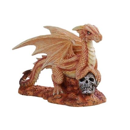 Front. Pacific Trading - Anne Stoke Desert Sand Element Baby Wyrmling Dragon Statue Fantasy Figurine 5.25 inch.