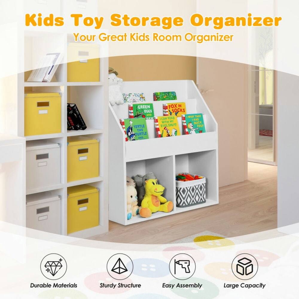 Kids Toy Storage Organizer  
Your Great Kids Room Organizer  

GREEN EGGS AND HAM  
YERTLE THE TURTLE  
FOX IN SOCKS  

Durable Materials  
Sturdy Structure  
Easy Assembly  
Large Capacity