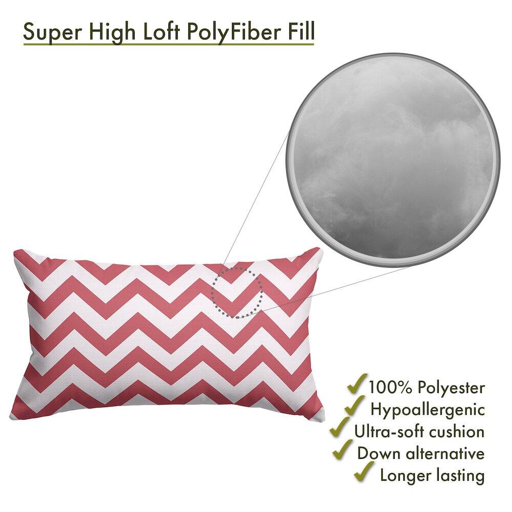 Super High Loft PolyFiber Fill

- 100% Polyester
- Hypoallergenic
- Ultra-soft cushion
- Down alternative
- Longer lasting