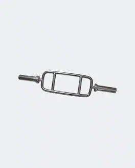 Amber Sporting Goods - Amber Fight Gear Olympic Tricep Bar 34”, Steel, 2” Plate Fit, 23lb - Chrome