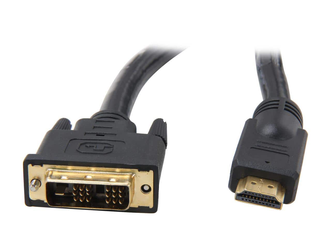 StarTech.com - HDMIDVIMM20 20 ft. Black HDMI to DVI-D Cable Male to Male