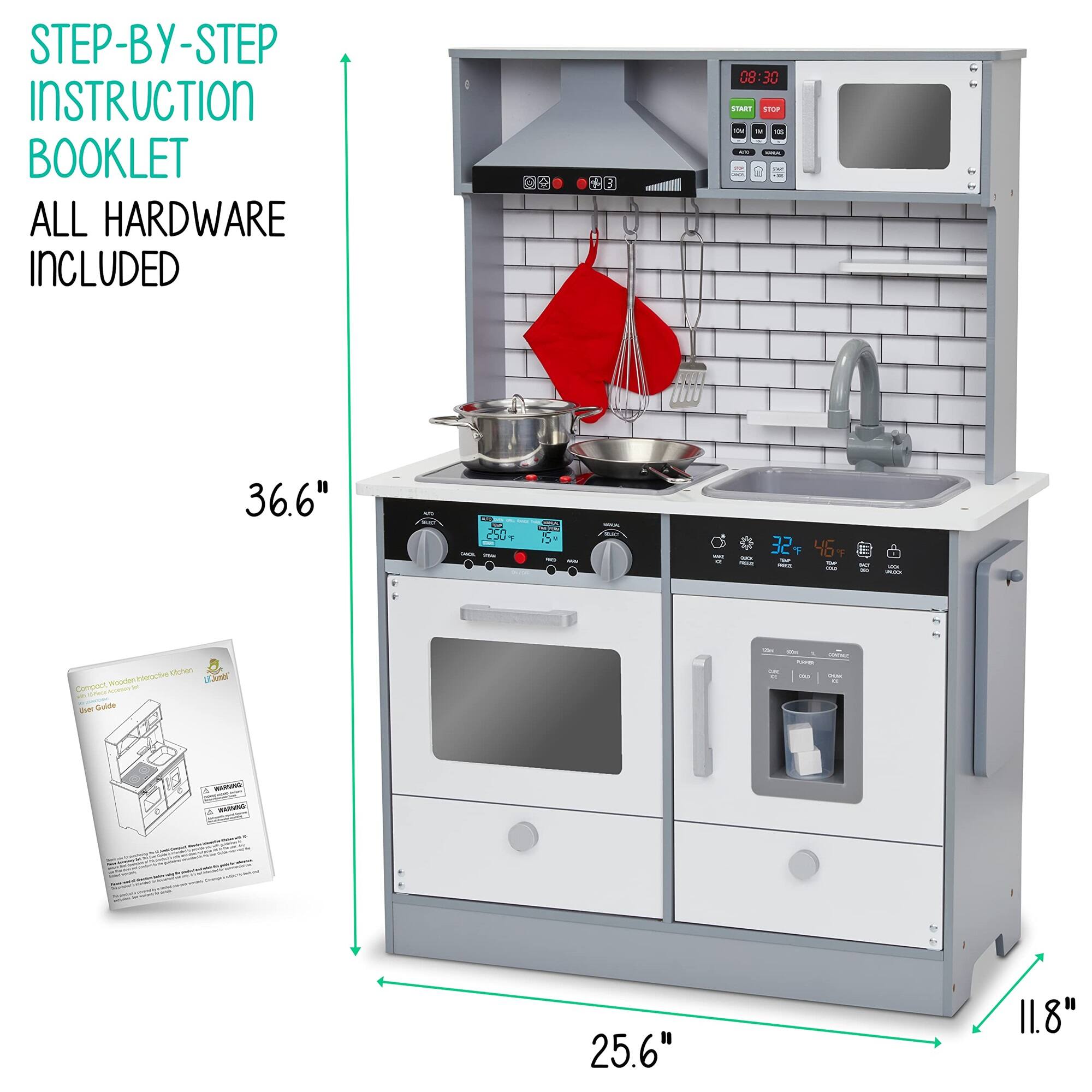 STEP-BY-STEP INSTRUCTION BOOKLET  
ALL HARDWARE INCLUDED  

36.6"  
25.6"  
11.8"