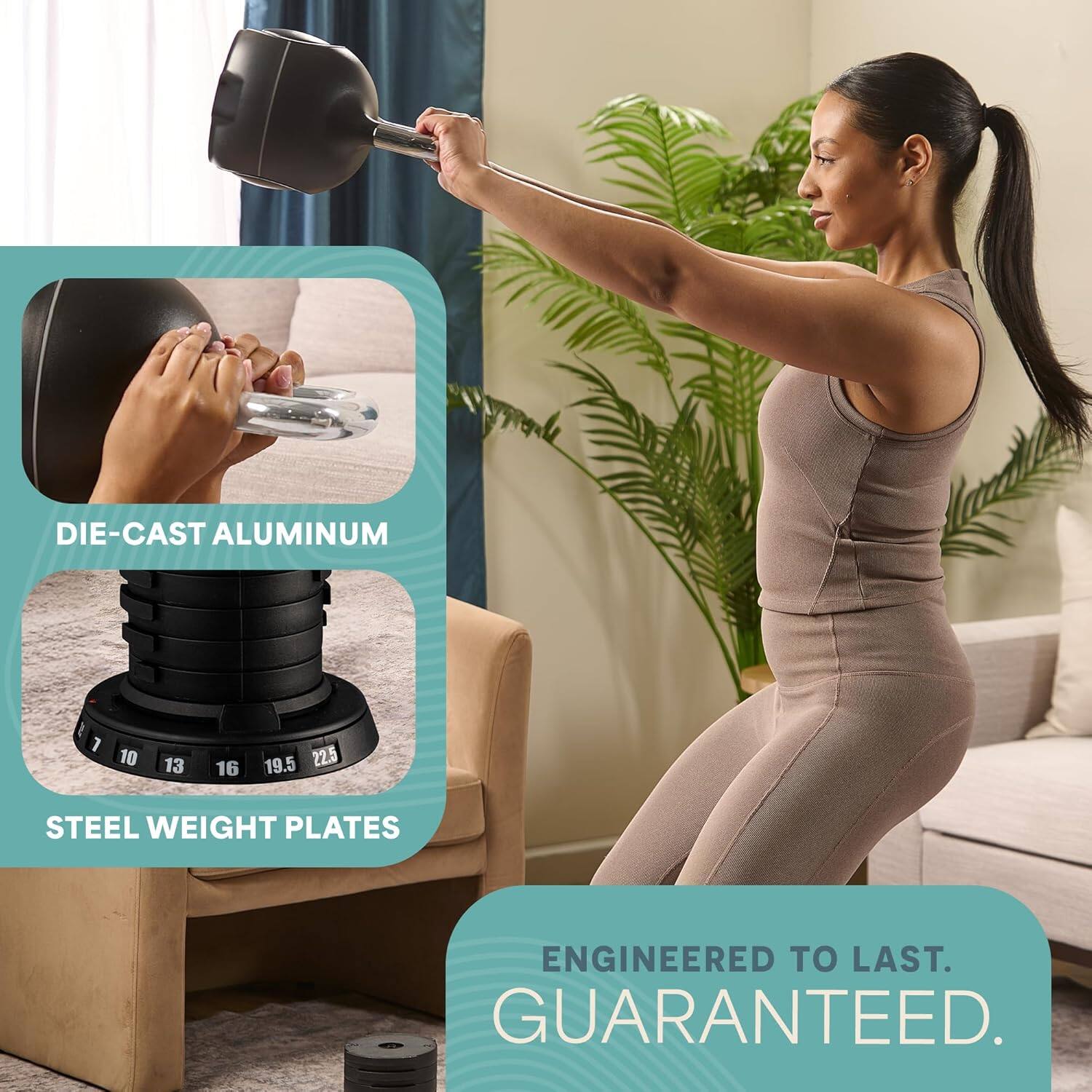 DIE-CAST ALUMINUM 1 10 13 16 19.5 22.5 STEEL WEIGHT PLATES ENGINEERED TO LAST. GUARANTEED.