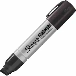 Sharpie - Magnum Permanent Markers Bold Chisel Extra Wide Marker Point Black Ink Felt Tip 1 Each