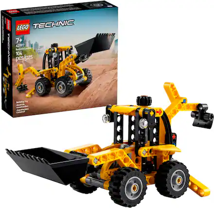 I : SECU | cE00 LEGO TECHNIC 7+ 42197 TECHNC Backhoe Loader 104 pcs/pzs Bullding Toy Jouet de construction Juguete para Construir CANa Um 30AKI Unot9 0431 104 30 : OE
