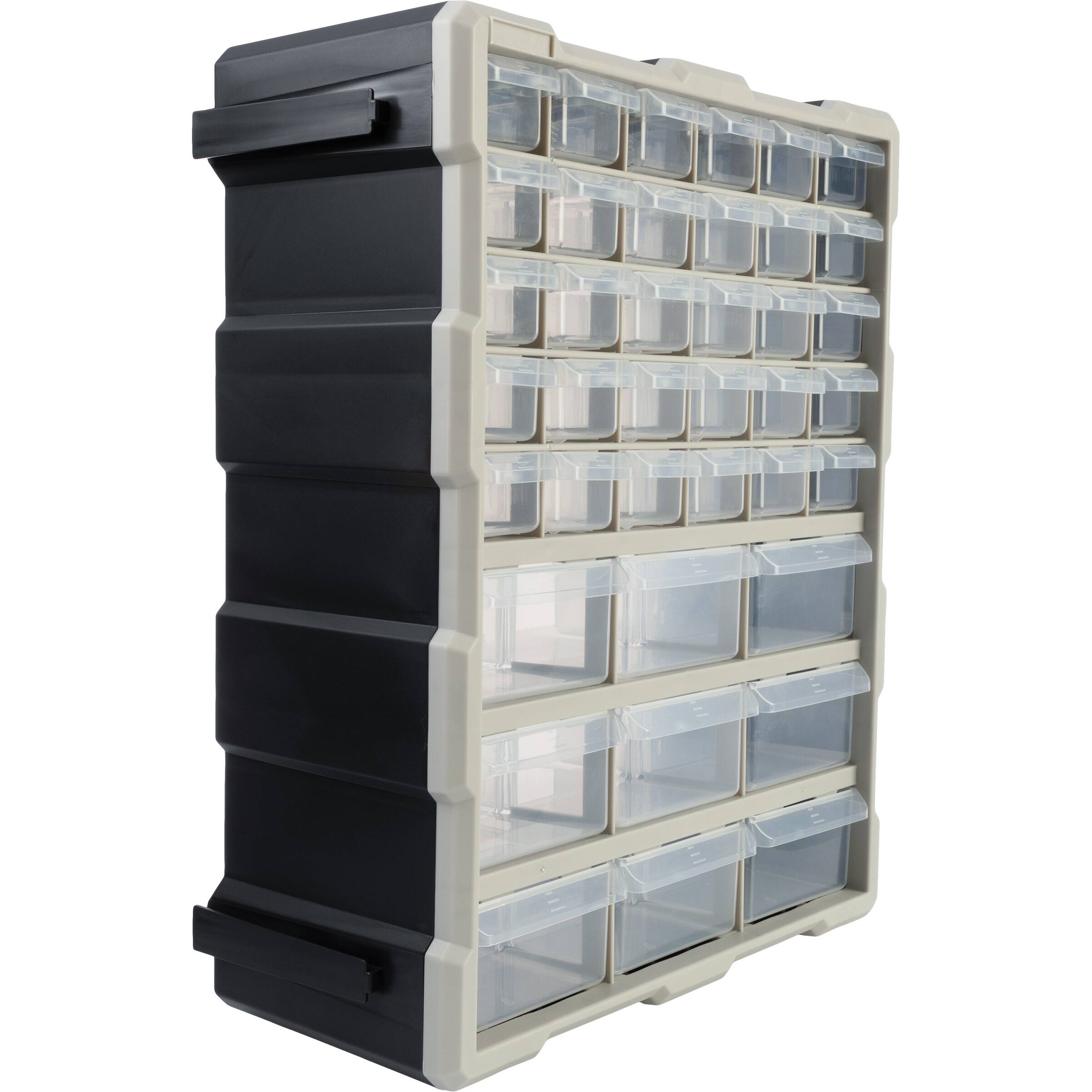 Alt View 3. Stalwart - 39-Drawer Small Part Organizer - Black.