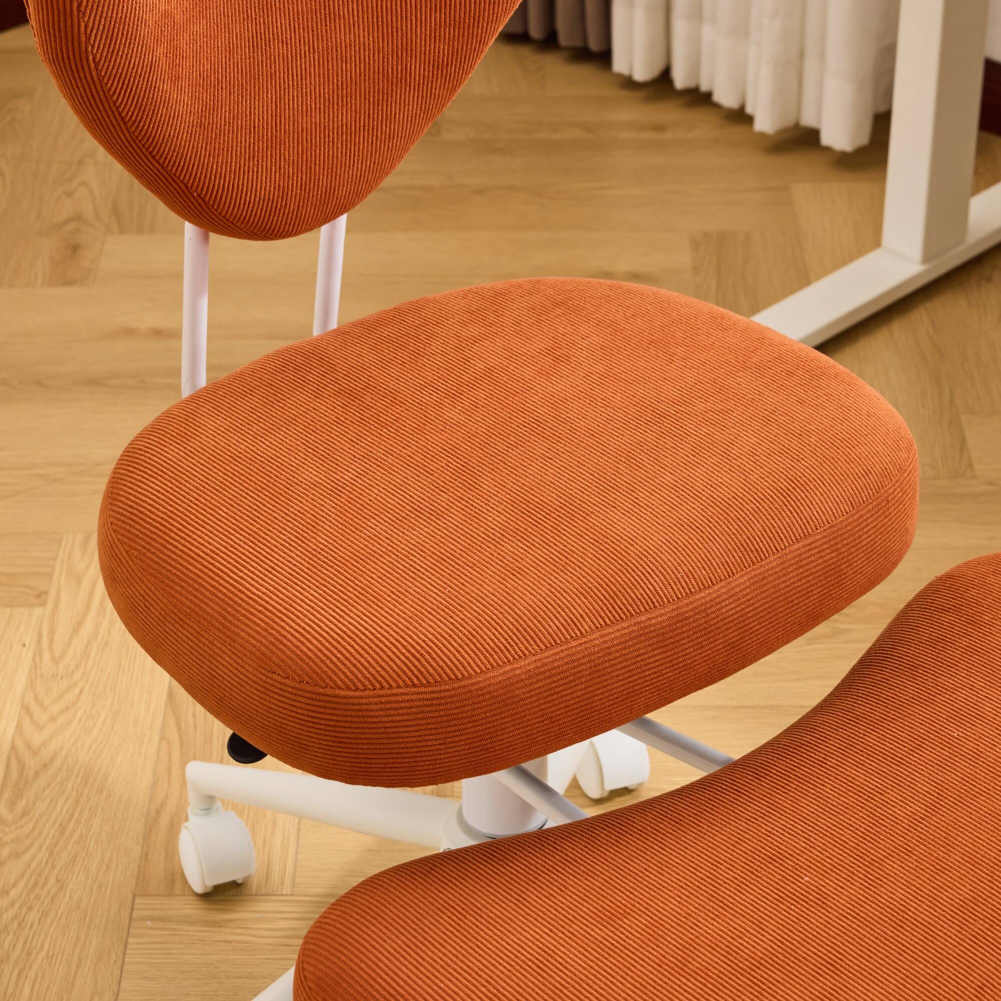 Alt View 7. GOODSILO - Ergonomic Meditation Chair with Adjustable Seat Cushion and Lumbar Support for Comfortable Sitting - Orange.