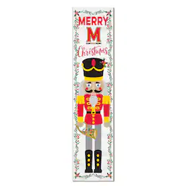 Jardine - Maryland Terrapins 11" x 46" Nutcracker Holiday Leaner Sign - White