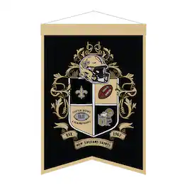 Sporticulture - New Orleans Saints 15" x 22" Crest Banner - Multicolor