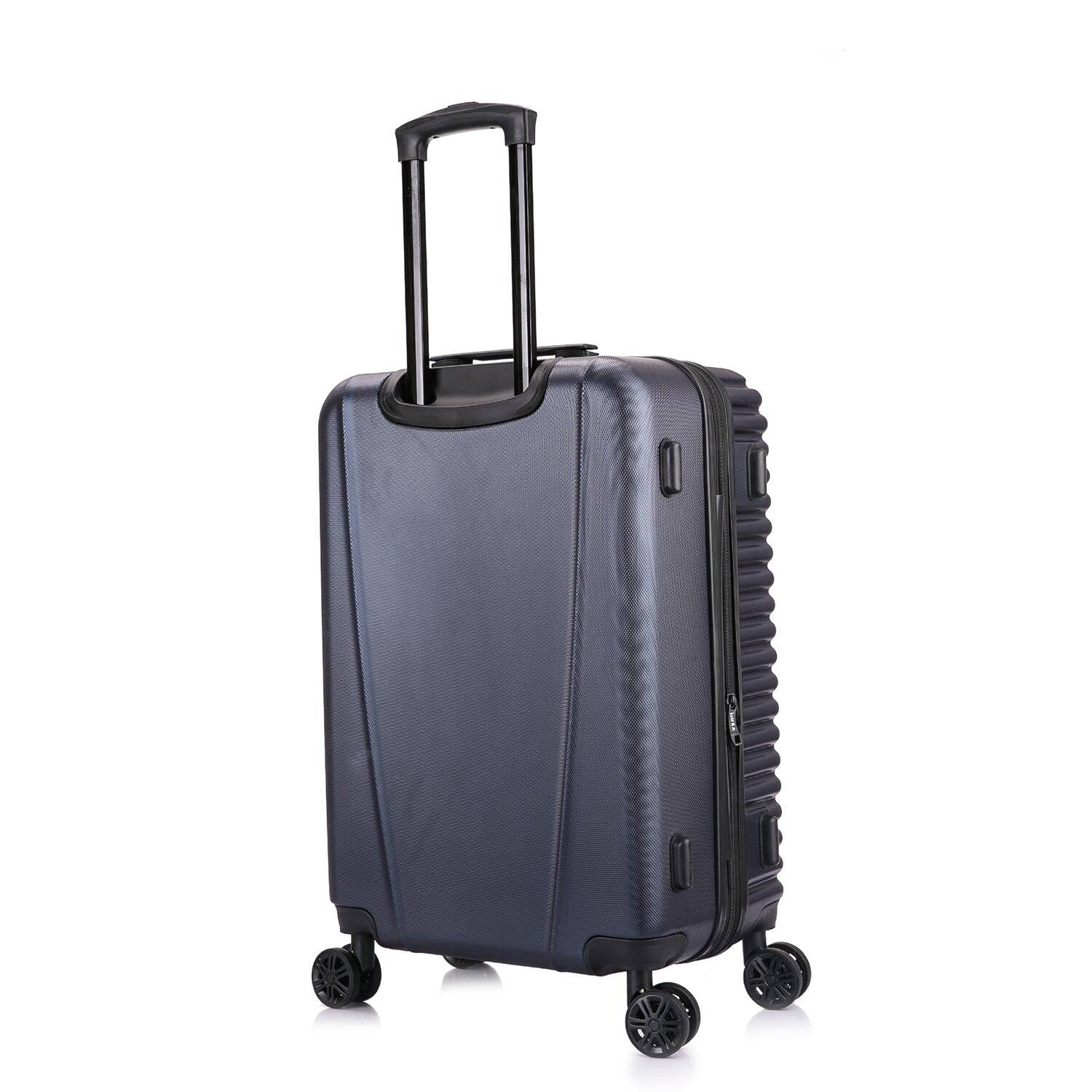 Alt View 1. InUSA - Ally lightweight hardside spinner luggage 24" - NAVY BLUE.