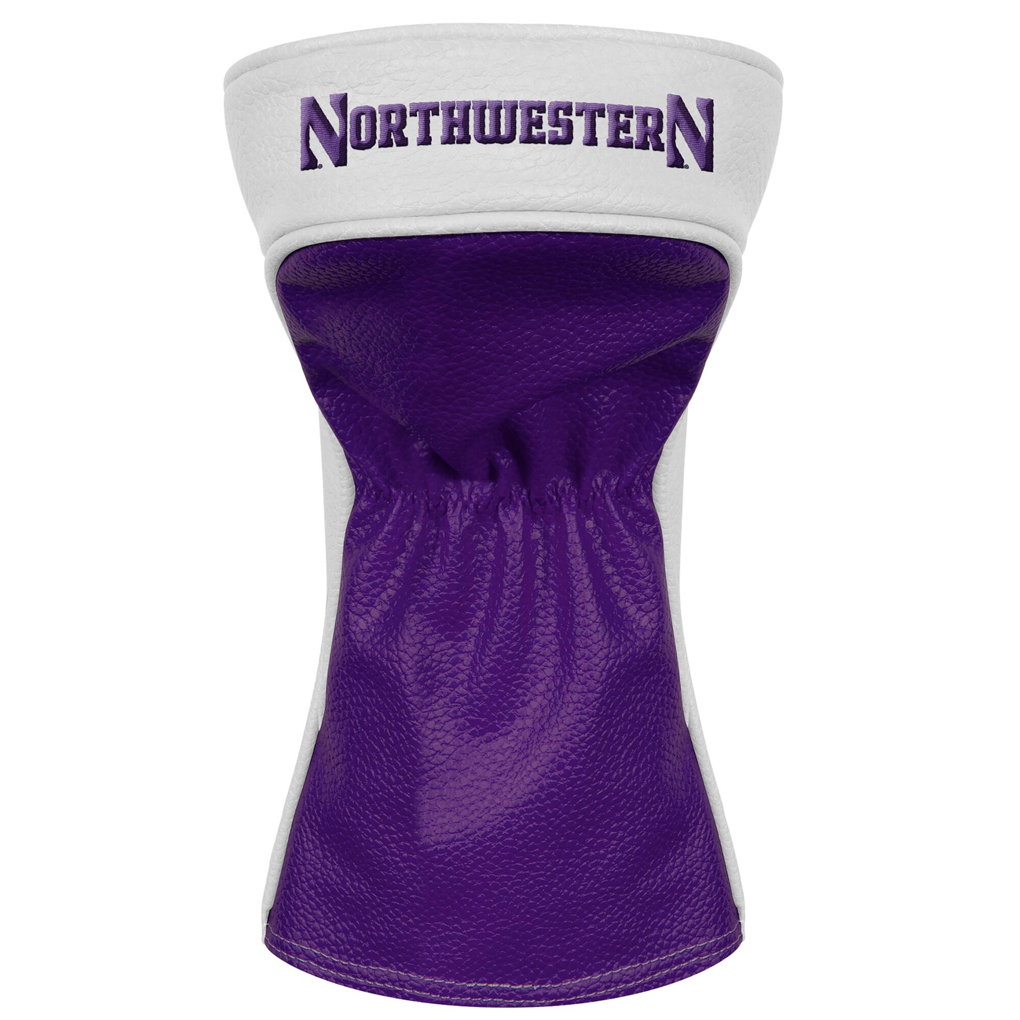 Alt View 1. WinCraft - Northwestern Wildcats Golf Club Driver Headcover - Multicolor.