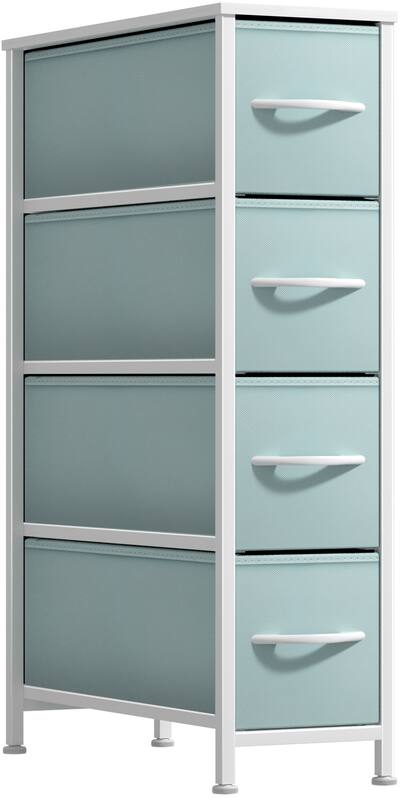 Sorbus Narrow Dresser with 4 Drawers, Vertical Slim Storage Chest of Drawers with Steel Frame Aqua DRW-NR4 - Best Buy Sorbus Narrow Dresser with 4 Drawers, Vertical Slim Storage Chest of Drawers with Steel Frame Aqua DRW-NR4 - Best Buy