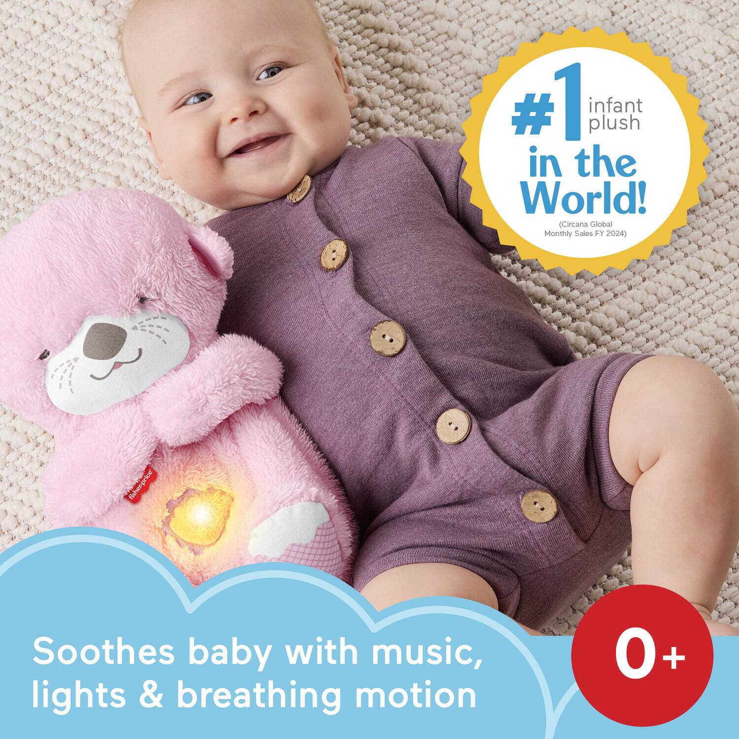 #1 infant plush in the World!  
(Circana Global Monthly Sales FY 2024)  

Soothes baby with music, lights & breathing motion  

0+