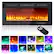 Angle. GARVEE - 36" Ultra-Thin Electric Fireplace, Recessed/Wall Mounted, 1500W Heater, Multicolor Flame, Remote & Touch Screen - Black.