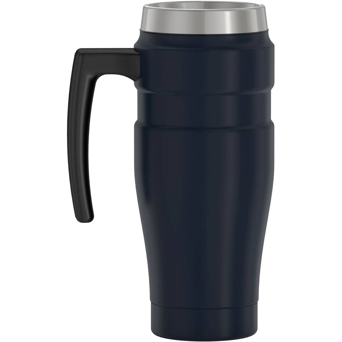 Alt View 3. Thermos - 16-Ounce Stainless King Vacuum-Insulated Stainless Steel Travel Mug - Matte Blue.