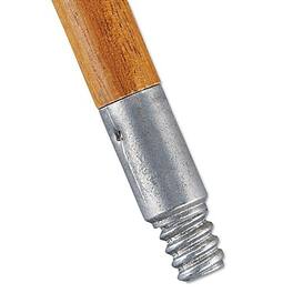 RubberMaid - Commercial Lacquered-Wood Threaded-Tip Broom/Sweep Handle - Brown