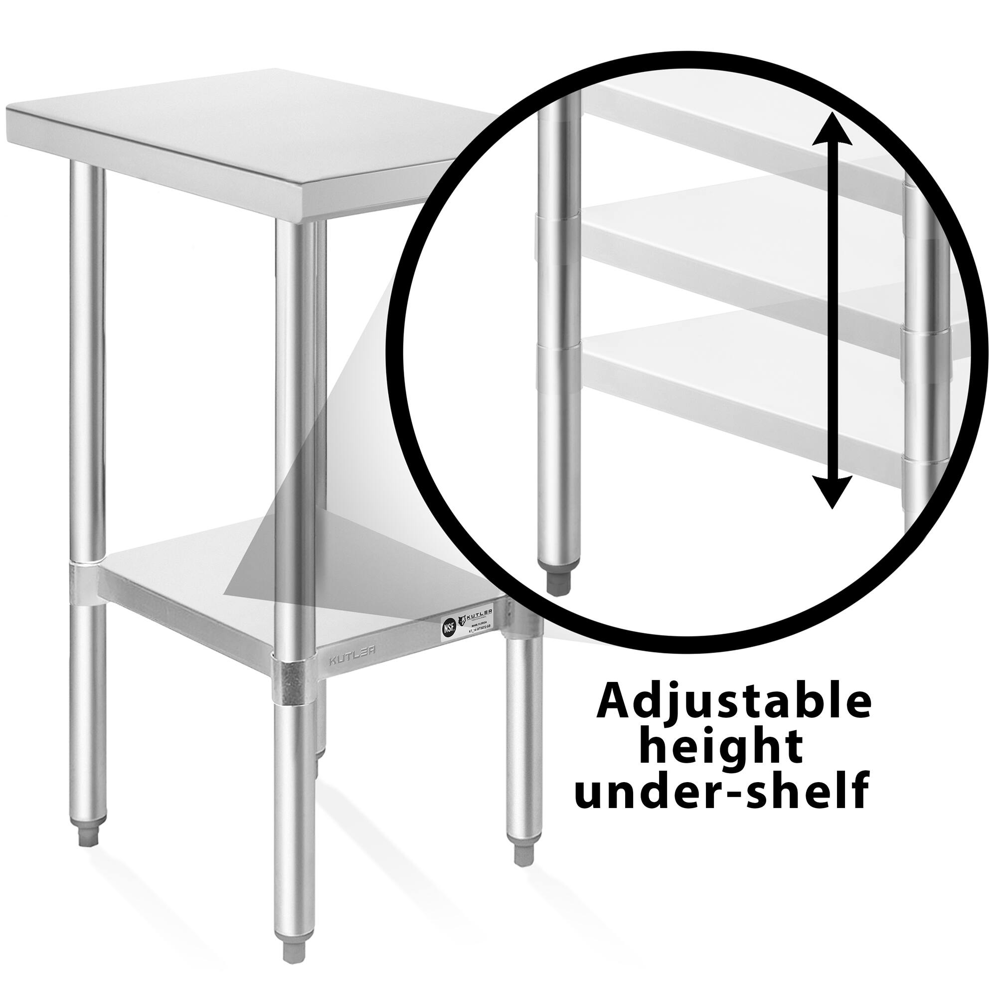 KUTLER CRAT 1 Adjustable height under-shelf