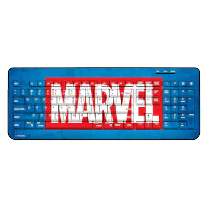 Sure, here is the corrected and grouped text from the image:
**Top Row:**
- ESC
- F1 F2 F3 F4 F5 F6 F7 F8 F9 F10 F11 F12
- DELETE HOME END
**Number Row:**
- 1 2 3 4 5 6 7 8 9 0
- BACKSPACE
**QWERTY Row:**
- Q W E R T Y U I O P
- TAB
**A Row:**
- A S D F G H J K L ; '
- CAPS LOCK
**Z Row:**
- Z X C V B N M , . /
- SHIFT
**Function Keys:**
- WIN ALT CTRL
- ALT GR
- CTRL OPTION
**Special Keys:**
- ENTER
- BACKSPACE
**Bottom Row:**
- MARVEL
**Additional Text:**
- MARVEL