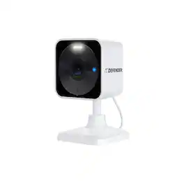 Defender - GO 2K AI POWERED Plug-in Power Indoor/Outdoor Home Security, Baby & Pet Camera - White