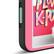 Left. Tizag - Digital Canvas Case for iPhone 16 - Pink.