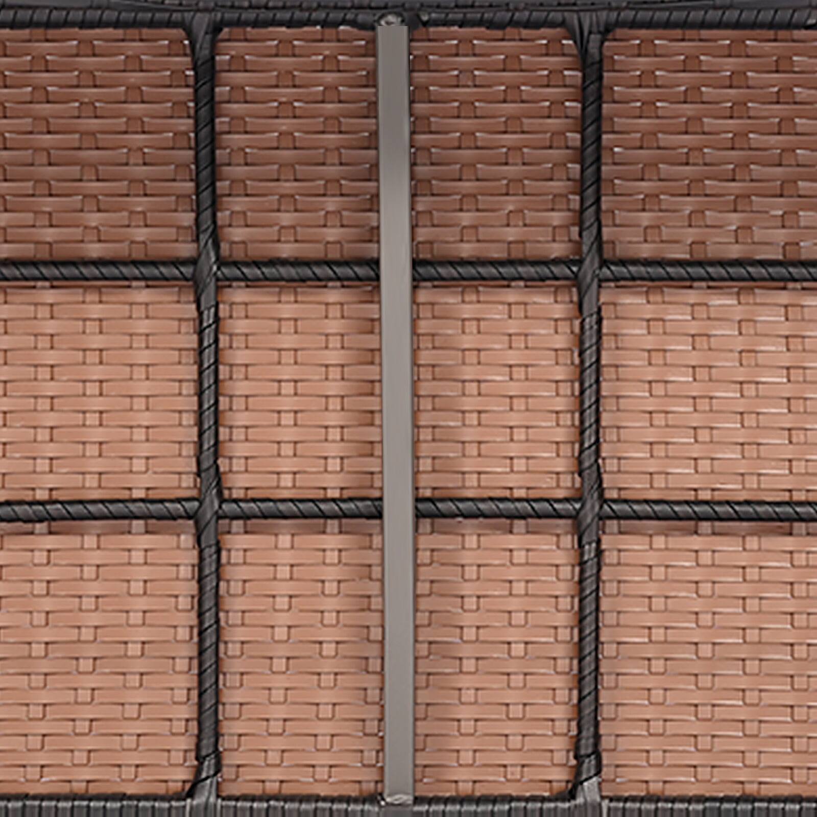 Alt View 10. Ecooso - 4-Piece Patio Wicker Sofa Set with Chairs and Coffee Table - Brown.