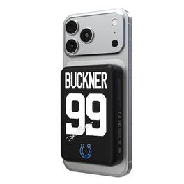 Keyscaper - DeForest Buckner Indianapolis Colts 5000mAh Wireless Magnetic Power Bank - Black