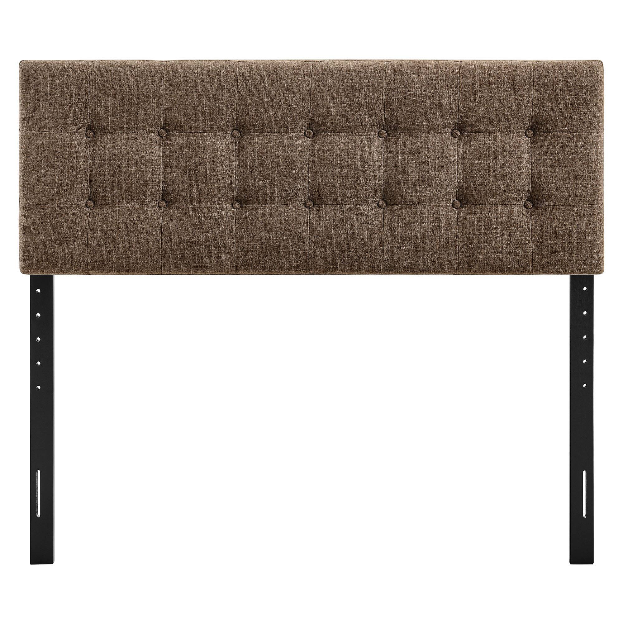Alt View 2. Modway - Emily Upholstered Fabric Headboard by Modway - Mocha.