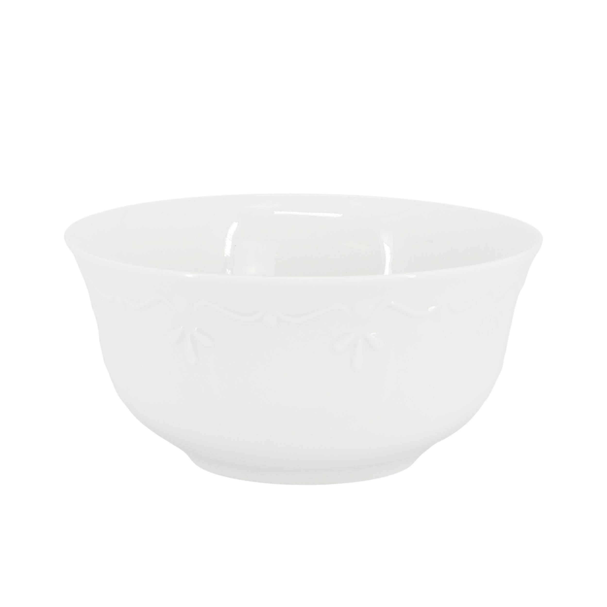 Alt View 1. Elama - Elama Henryi 6 Piece 6.1 Inch Porcelain Bowl Set in White - White.